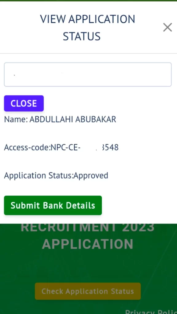 How to solve Your connection is not private" on the National Population Commission NPC and Submit Bank Details