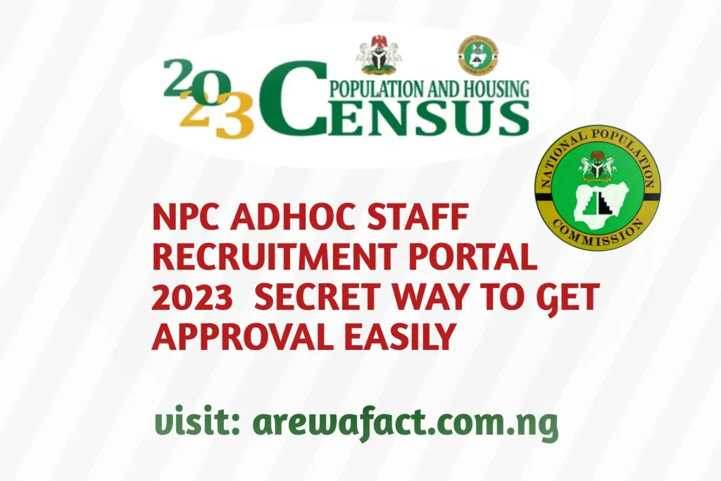 npc adhoc staff recruitment portal