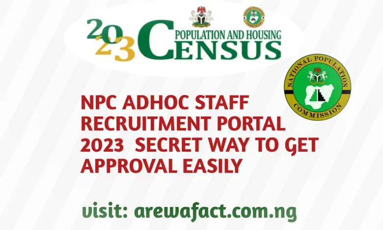 npc adhoc staff recruitment portal