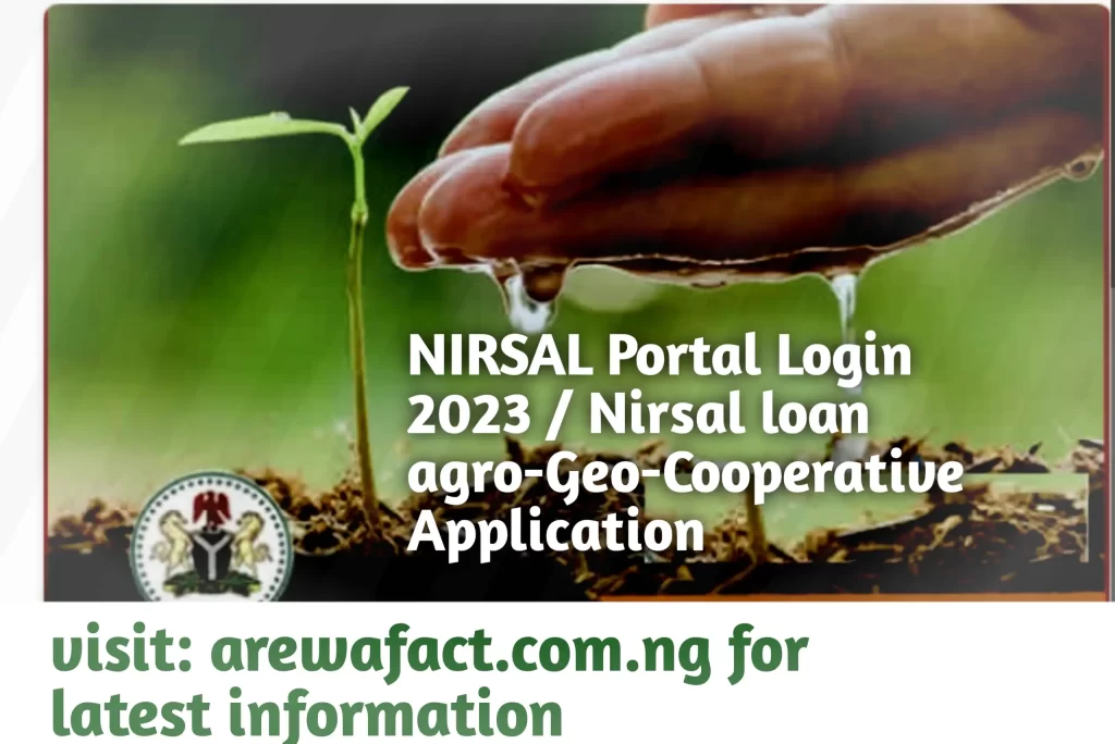 NIRSAL Portal Login
