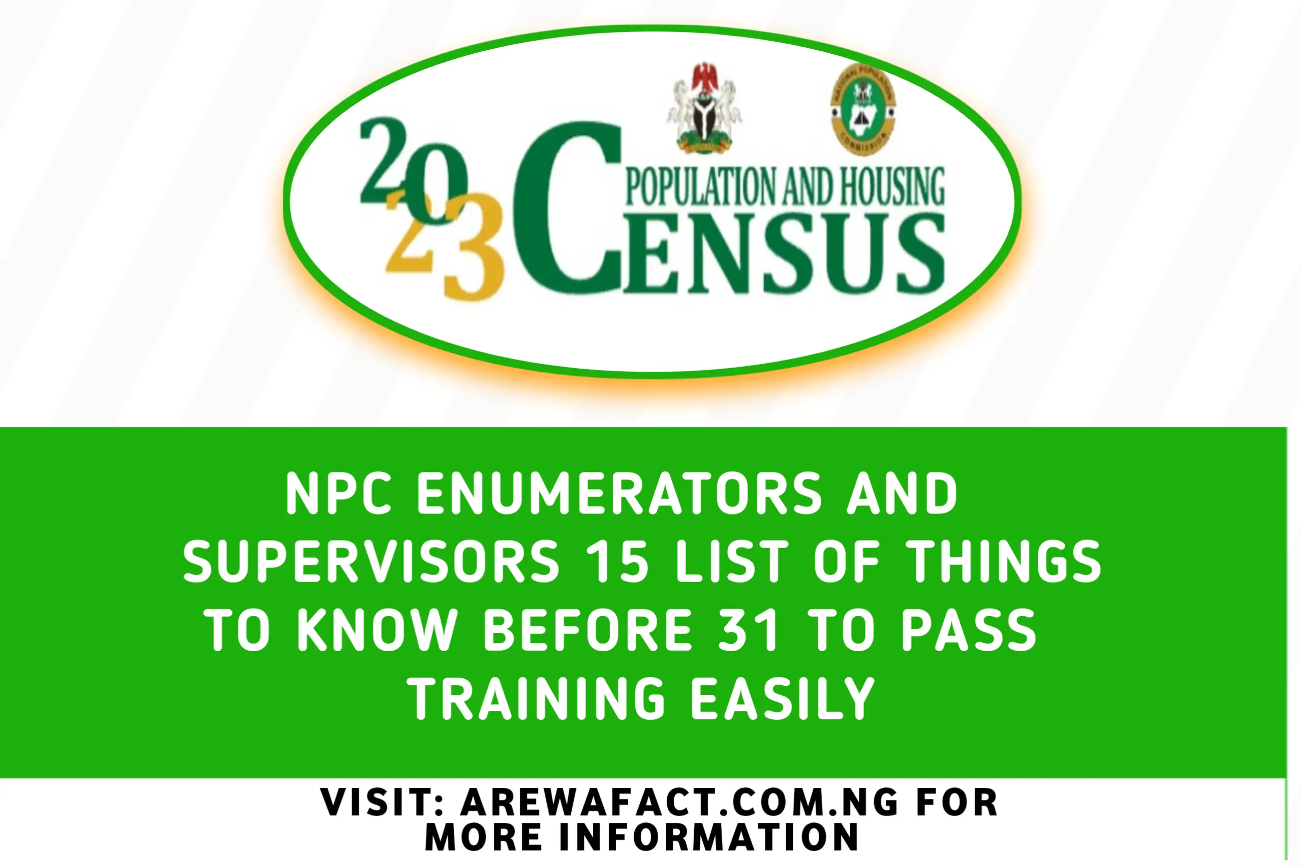 NPC Enumerators and Supervisors