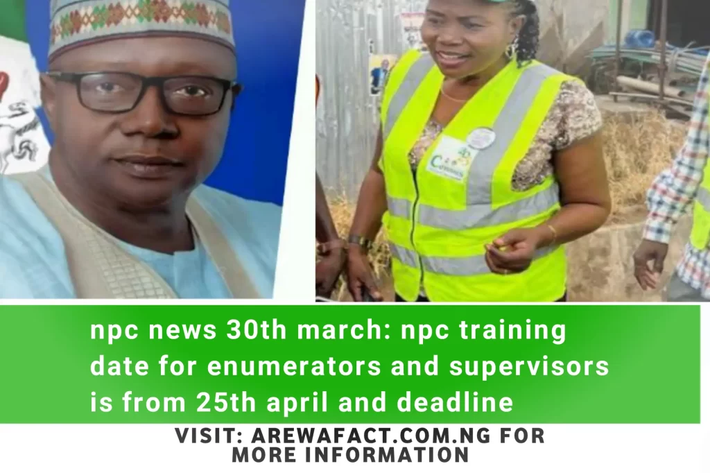 npc training date for enumerators