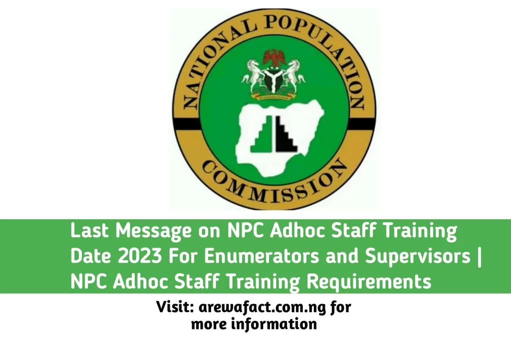 NPC Adhoc Staff Training Date