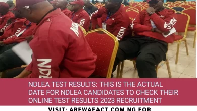 NDLEA test results
