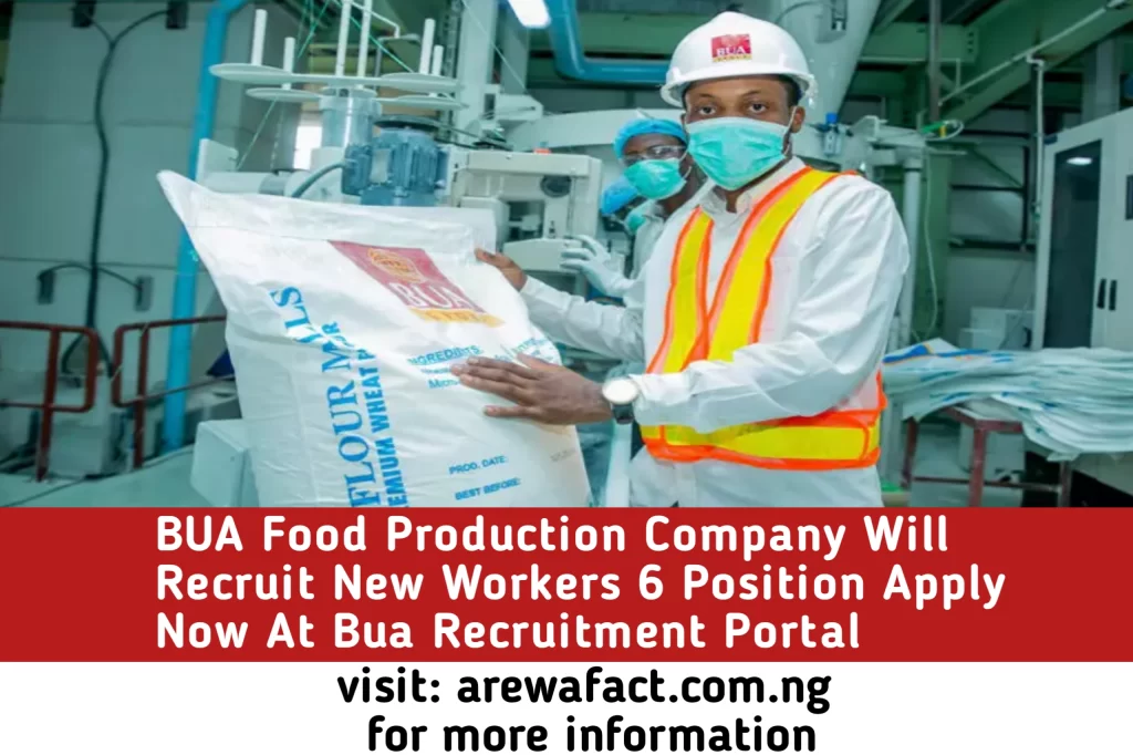 Lucrative Opportunities BUA Food Production Company Will Recruit New