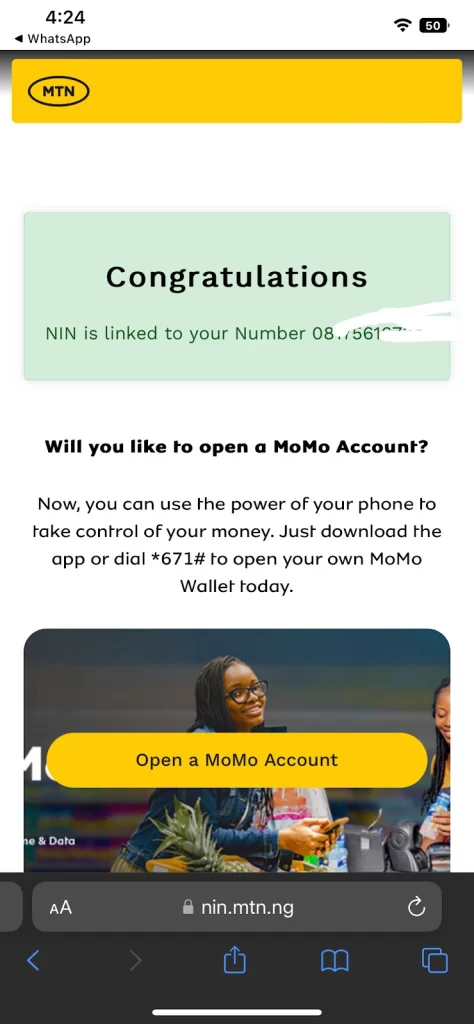 How To Link NIN To MTN