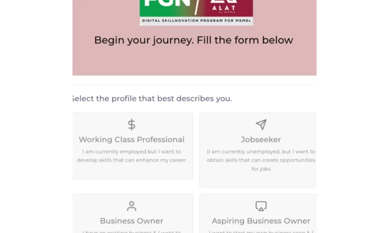 FGN-ALAT Digital Skillnovation Program Registration